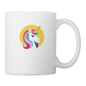 Licorne arc-en-ciel Licorne Cheval arc-en-ciel LGBTQ - Mug blanc - blanc - Droite
