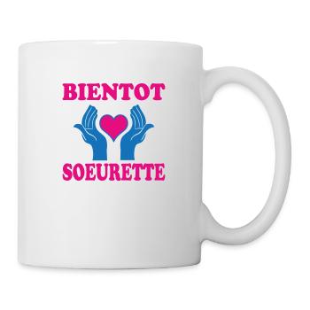 SOON TO BE A SISTER - Mug - white - Right