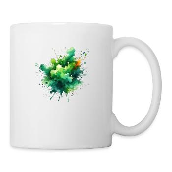 splash drop liquid abstract background water wave - Mug - white - Right