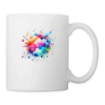splash drop liquid abstract background water wave - Mug - white - Right