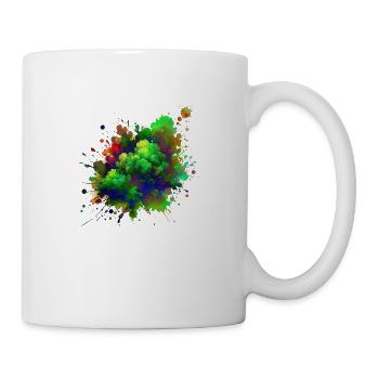 splash drop liquid abstract background water wave - Mug - white - Right
