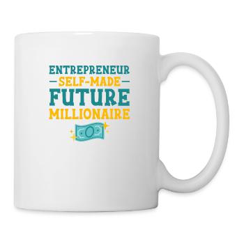 Entrepreneur Self-Made Future Millionaire 4 - Mug - white - Right