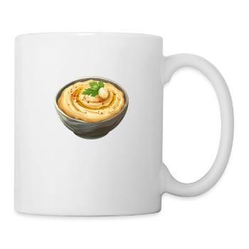 Bol de houmous oriental au persil - Mug blanc - blanc - Droite