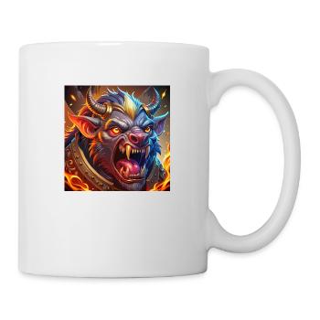 Zentaurus mit Flammen - Tasse - Weiß - Rechts