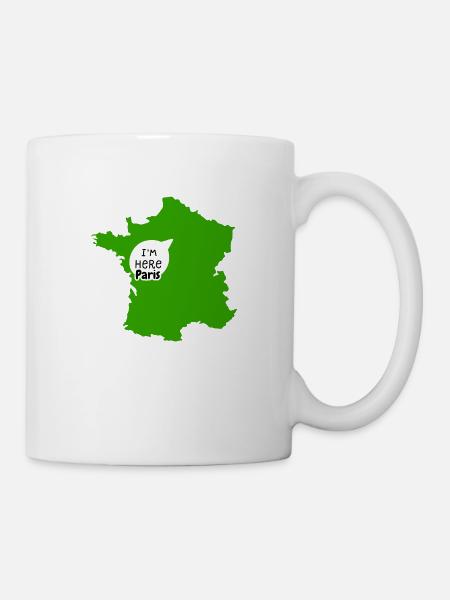 Je suis ici à Paris - Mug blanc - blanc