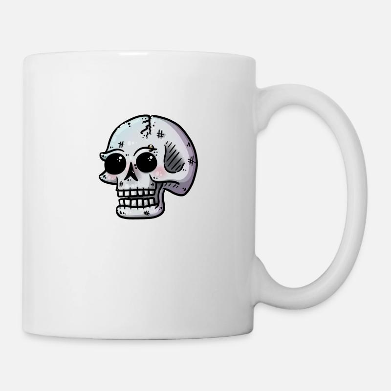 Schädel - Tasse - Weiß