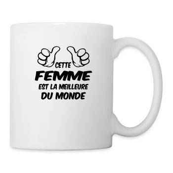 MEILLEURE FEMME DU MONDE - Mug blanc - blanc - Droite