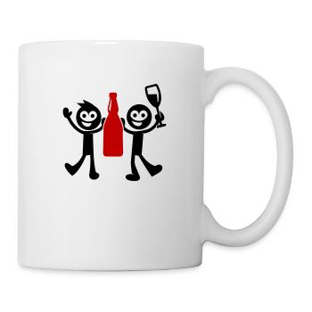 Enterrement de vie de garçon bonhomme allumette - Mug blanc - blanc - Droite