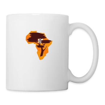 Afrika - Tasse - Weiß - Rechts