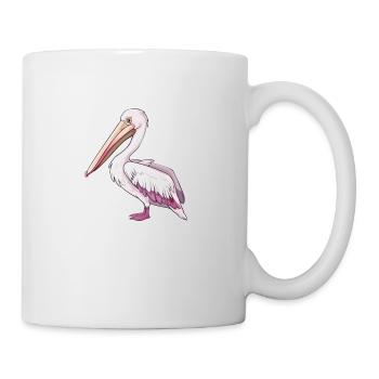 Elegant White Pelican Standing - Mug - white - Right