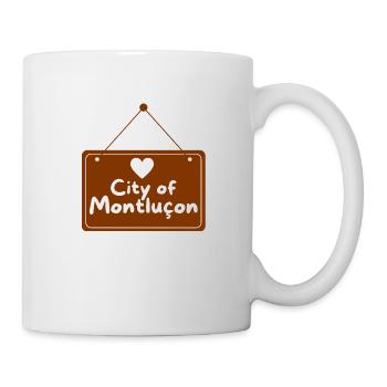 Stadt Montluçon - Tasse - Weiß - Rechts