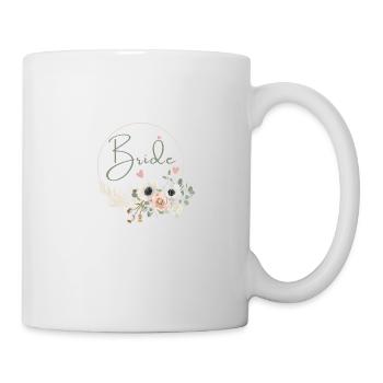 Florale Trense Krone Boho - Tasse - Weiß - Rechts