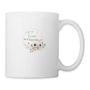 Bridal Team Crown Boho Flowers - Mug - white - Right