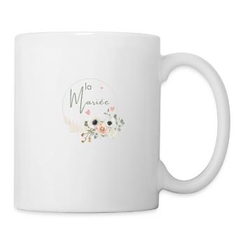 Bridal Crown Boho Flowers - Mug - white - Right