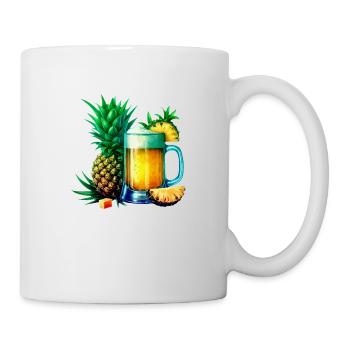 Été Lac Nature Flore Art Fleurs Mer Plage - Mug blanc - blanc - Droite