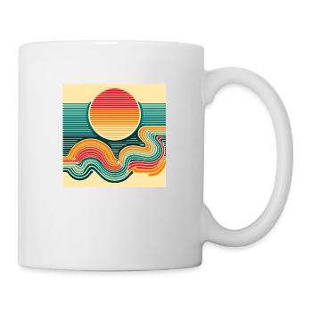 Sunset Retro 2 - Mug - white - Right