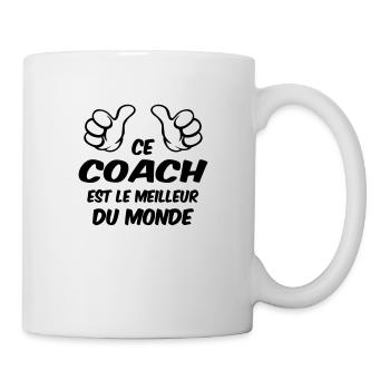 MEILLEUR COACH - Mug blanc - blanc - Droite