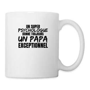 SUPER DAD PSYCHOLOGE - Tasse - Weiß - Rechts