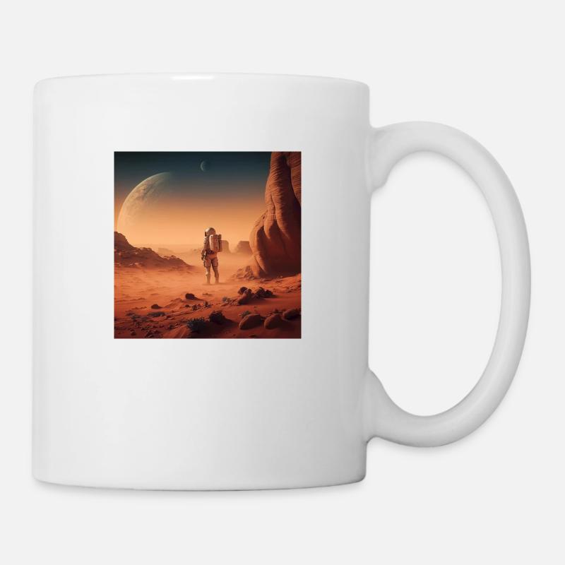 Wüstenraumfahrer - Tasse - Weiß