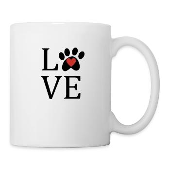 I love animals! - Mug - white - Right