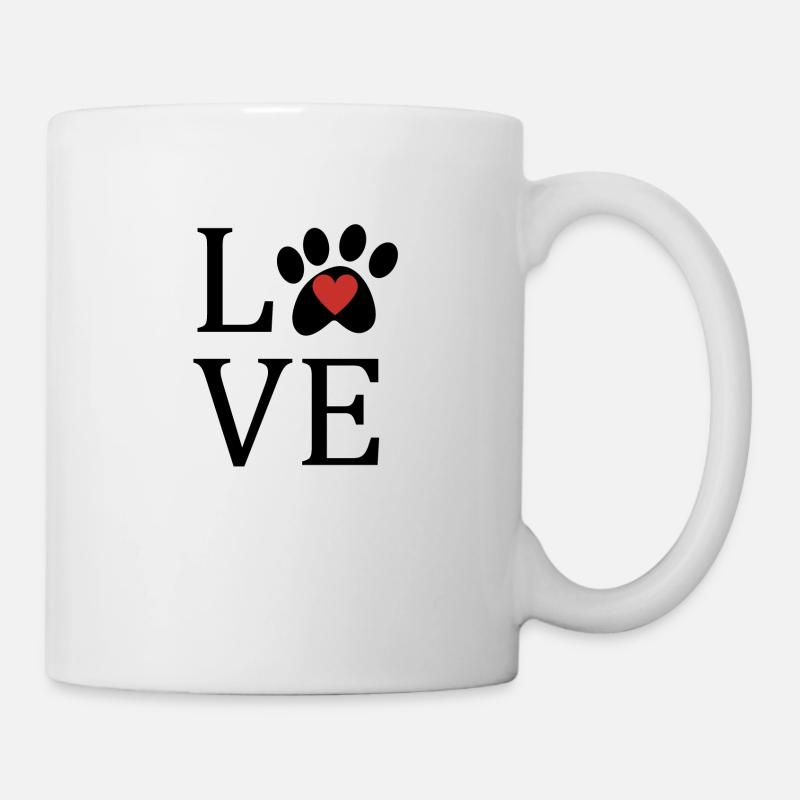 Ich liebe Tiere! - Tasse - Weiß