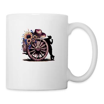 Cowboy Lustiger Cowboyhut Wild Western Rodeo Texas - Tasse - Weiß - Rechts