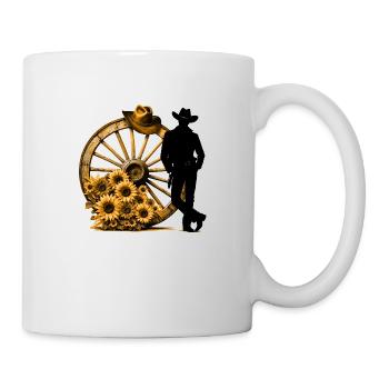 Cowboy Drôle Chapeau Cowboy Wild Western Rodeo Texas - Mug blanc - blanc - Droite