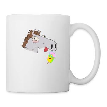 Pferdekopf Eiskrem Kinder Sommer Kind Pferd Pferde - Mug - white - Right