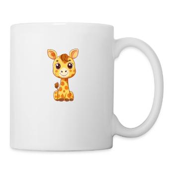 Illustration de girafes mignonnes pour enfants - Mug blanc - blanc - Droite
