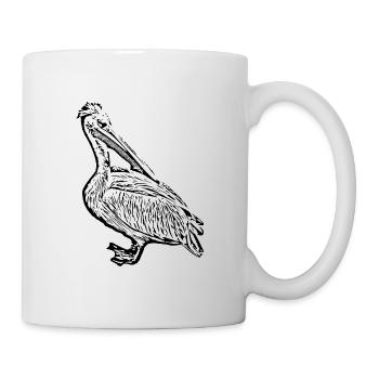 Pelikane Vogel Vögel Pelecanus - Tasse - Weiß - Rechts