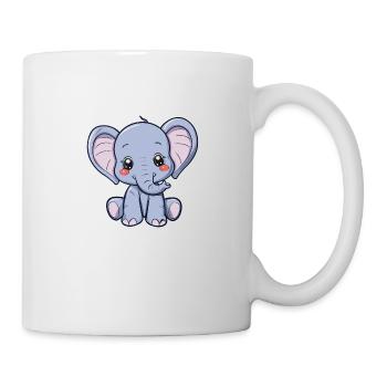 Cute Little Elephant for Kids - Mug - white - Right