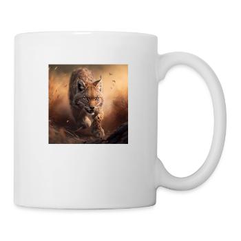 Rennender Luchs - Tasse - Weiß - Rechts