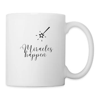 Miracles happen - Mug - white - Right