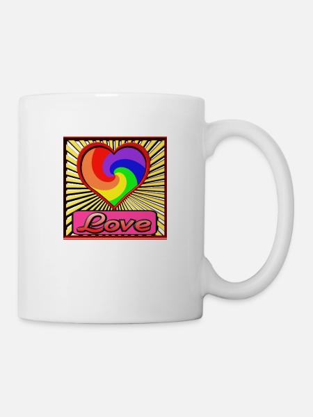 love - Tasse - Weiß