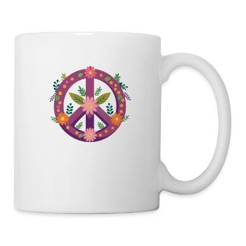 Zeichen des Friedens - Tasse - Weiß - Rechts