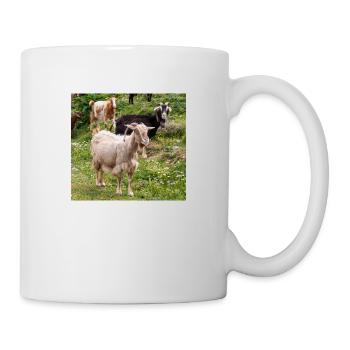 Chèvre de montagne dans le parc national Parc de l’île de Kos - Mug blanc - blanc - Droite