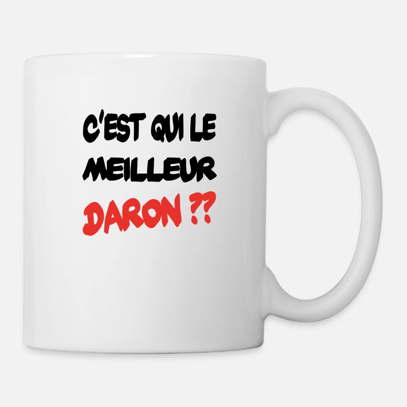 C'est qui le meilleur daron ?? - Mug blanc - blanc