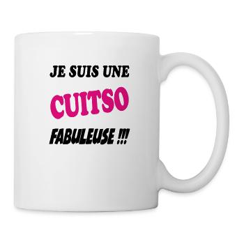 Je suis une cuisto fabuleuse !!! - Mug blanc - blanc - Droite