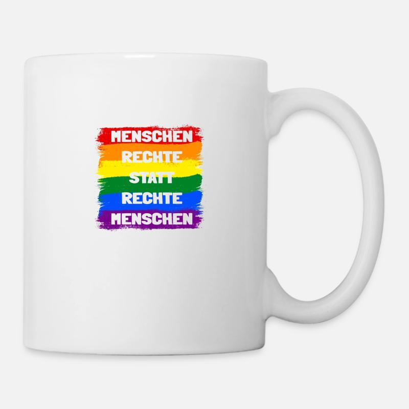 Menschenrechte - Tasse - Weiß