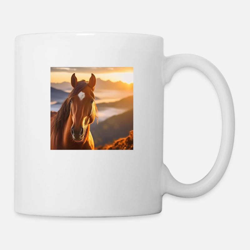 Horse Art - Mug - white