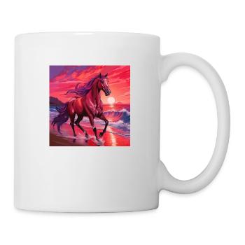 Art du cheval - Mug blanc - blanc - Droite