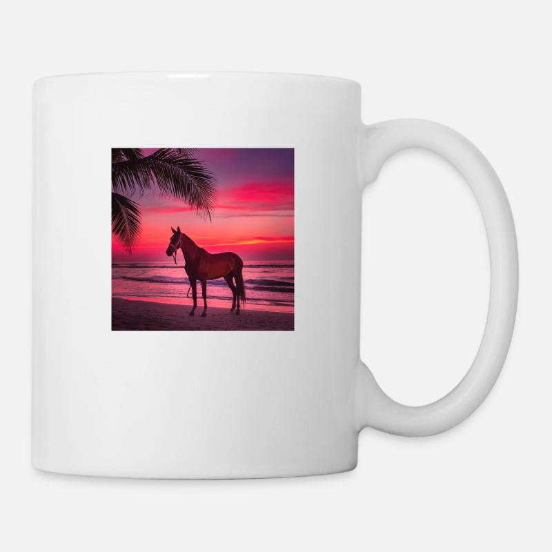 Pferdekunst - Tasse - Weiß