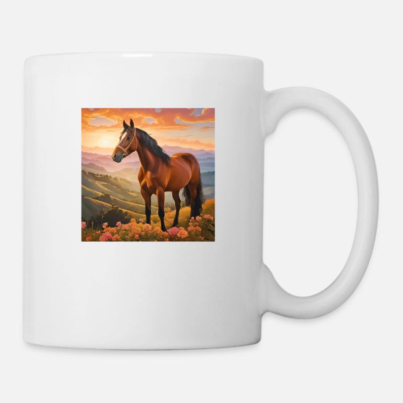 Pferdekunst - Tasse - Weiß