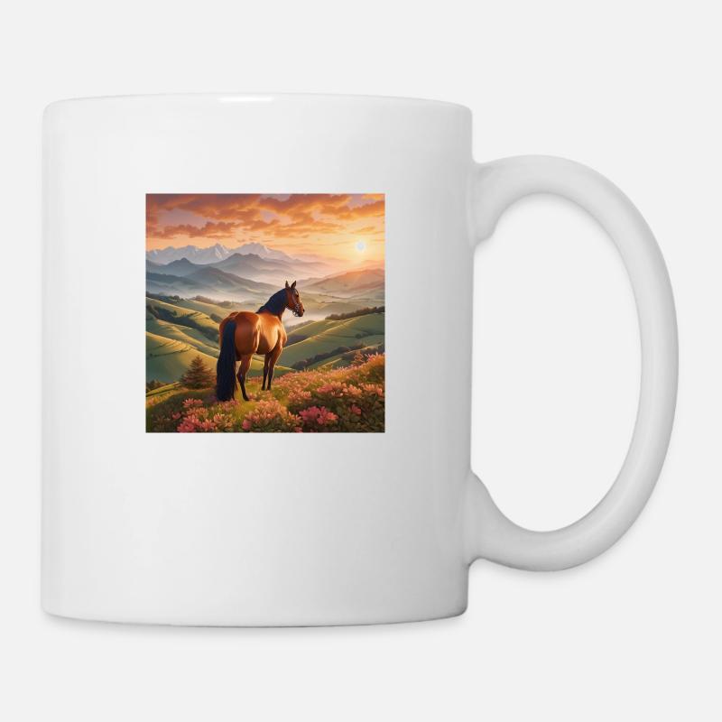 Horse Art - Mug - white