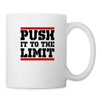 Push It To The Limit Training Saying - Mug - white - Right