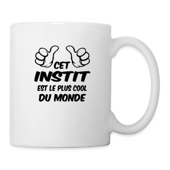 MEILLEUR INSTIT - Mug blanc - blanc - Droite