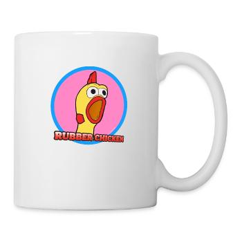 Poulet en caoutchouc hurlant - Mug blanc - blanc - Droite