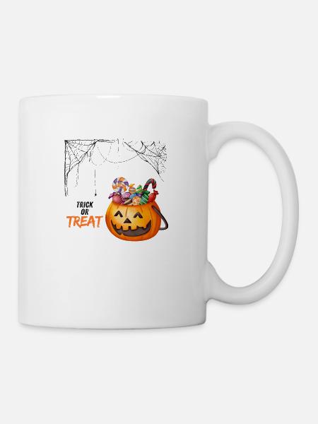 Halloween trick or treat - Mug - white