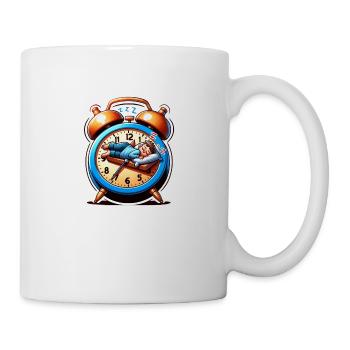 Wecker und Schlafen - Tasse - Weiß - Rechts