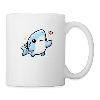 Requin mignon - Mug blanc - blanc - Droite